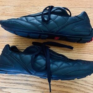 Ellesse Women’s Brezza Leather Quilted Black Sneakers